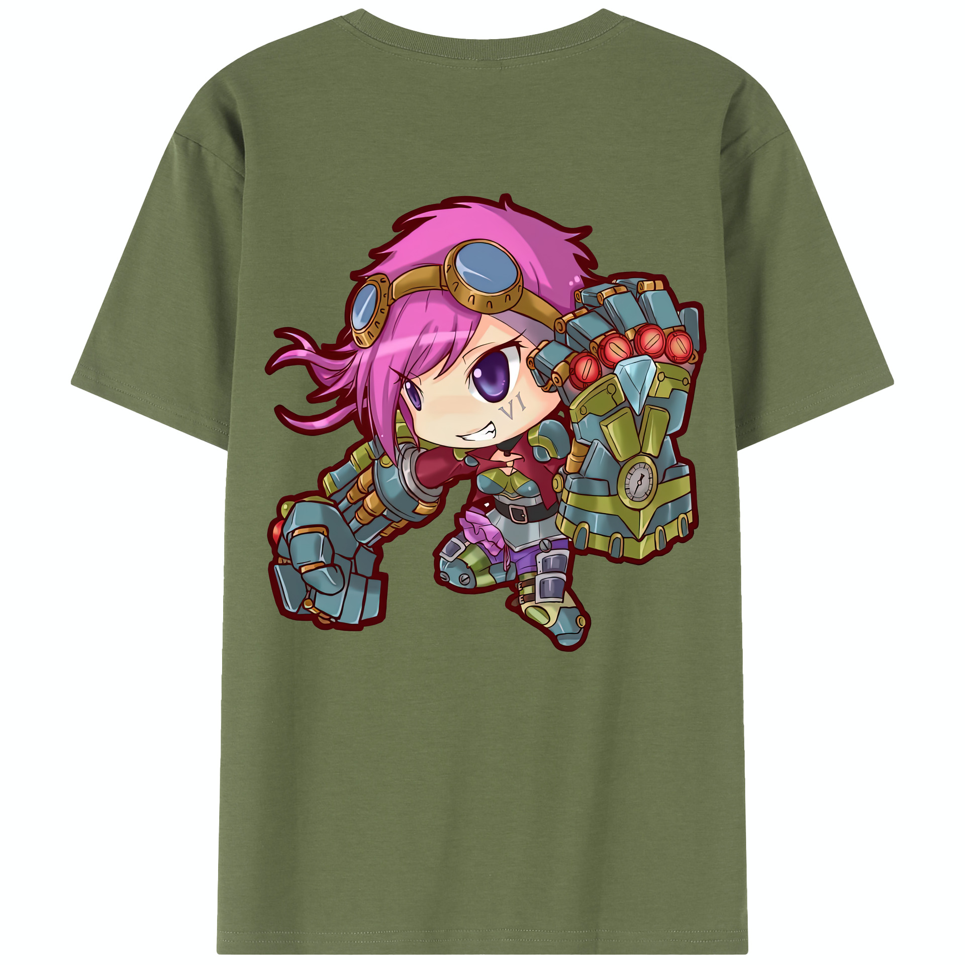 リーグ・オブ・レジェンド League of Legends LOL 綿100％半袖Tシャツ（背面プリント）
